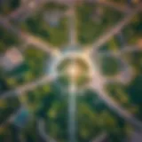 Aerial view of Abu Shagara Park showcasing its lush greenery