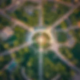 Aerial view of Abu Shagara Park showcasing its lush greenery