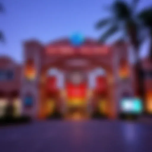 Dynamic view of Dubai's Global Village entrance