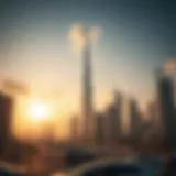Stunning skyline view of Dubai featuring budget-friendly hotels
