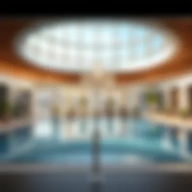 Amenities available in Al Ghurair, including a swimming pool and gym