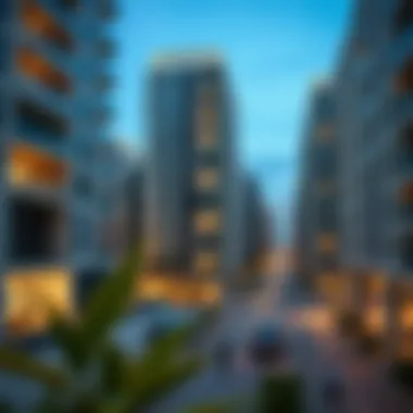 Scenic view of Al Ghurair apartments showcasing modern architecture