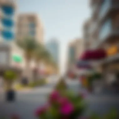 Vibrant neighborhood features of Al Ghurair, emphasizing local parks and shops