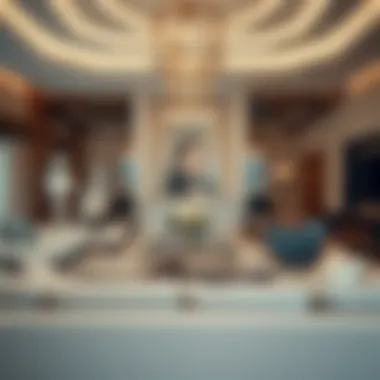 Luxurious interior design and furnishings of a villa in Al Habtoor