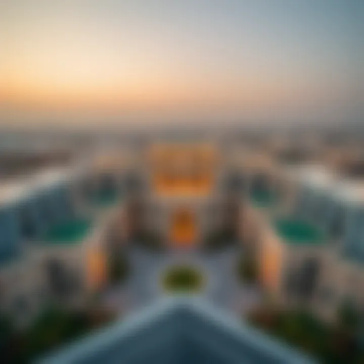 Aerial View of Al Khail Gate Phase 2 Aerial view of Al Khail Gate Phase 2 showcasing its architectural design
