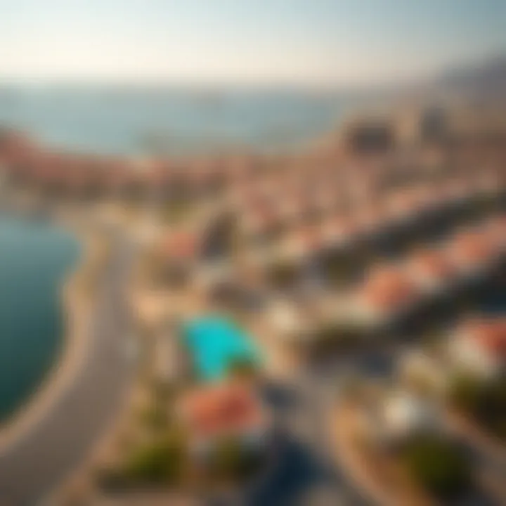 Aerial view of Al Montazah showcasing its scenic beauty