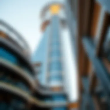 Architectural Details of Al Moosa Tower Intricate architectural details highlighting the modern design elements of Al Moosa Tower