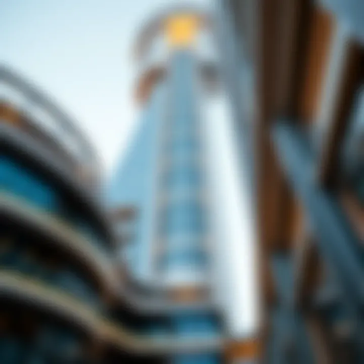 Architectural Details of Al Moosa Tower Intricate architectural details highlighting the modern design elements of Al Moosa Tower