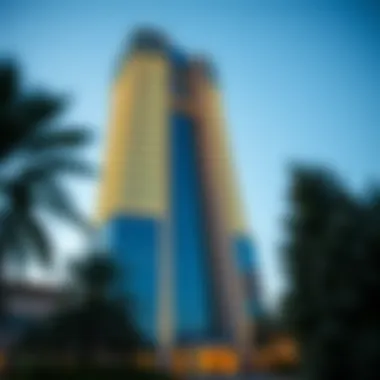 Al Nahda Mai Tower: Architectural Marvel Stunning exterior view of Al Nahda Mai Tower