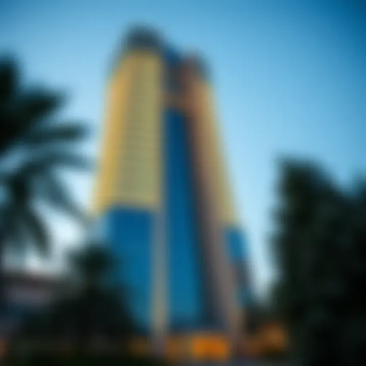 Al Nahda Mai Tower: Architectural Marvel Stunning exterior view of Al Nahda Mai Tower