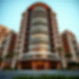 Stunning architectural view of Al Qayada Building showcasing its modern design.