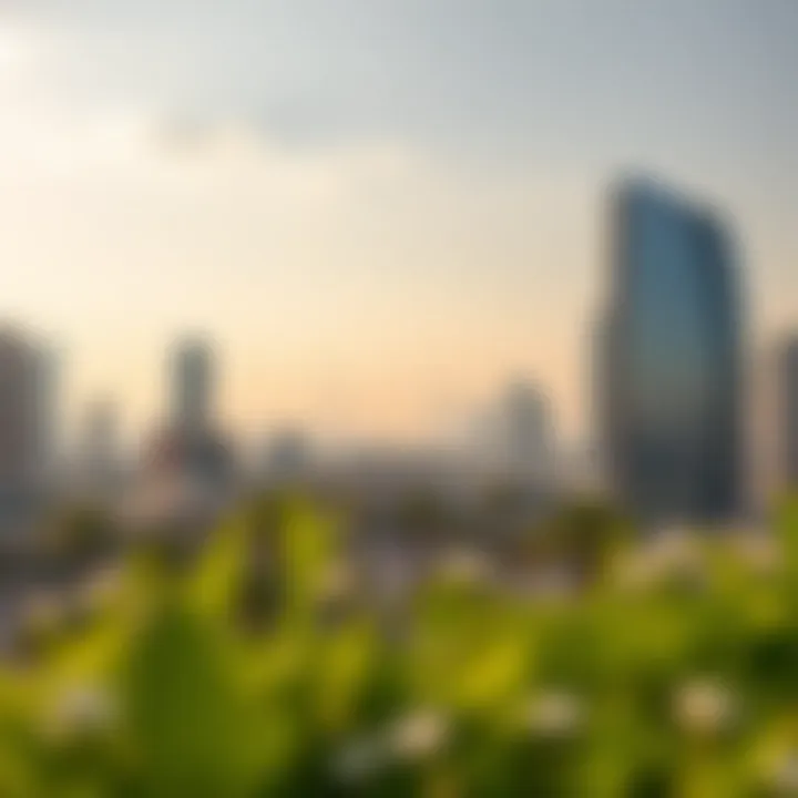 Prime Location of Al Qayada Building Panoramic landscape highlighting the strategic location of Al Qayada Building in Dubai.