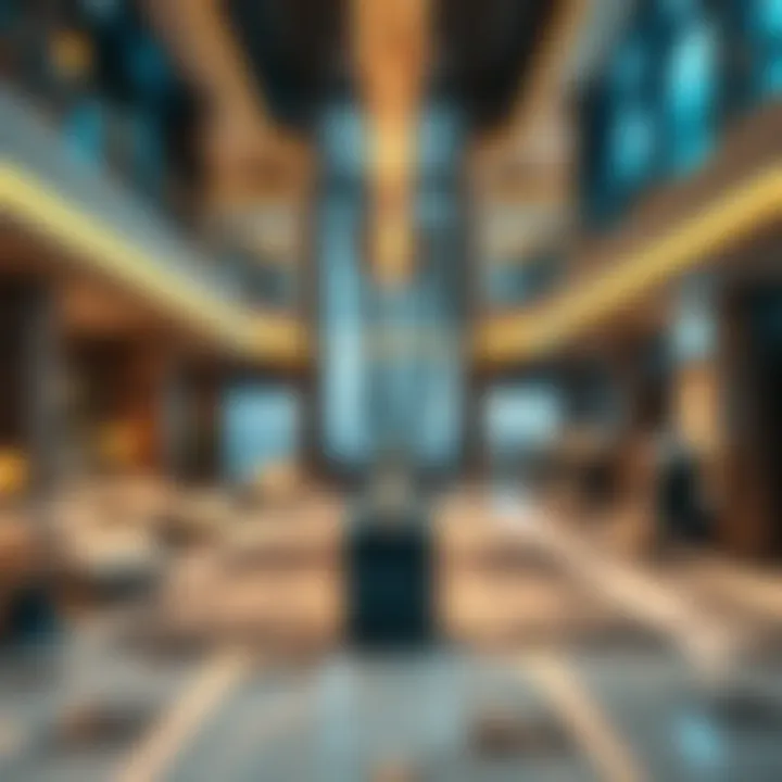 Modern Amenities in Al Saqr Business Tower Interior layout of Al Saqr Business Tower highlighting modern amenities
