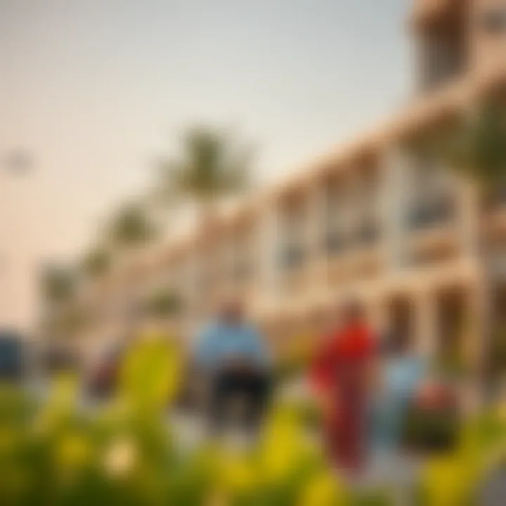 Vibrant community life surrounding Amani Residence