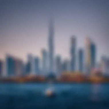 The iconic skyline of Dubai showcasing نخيل developments