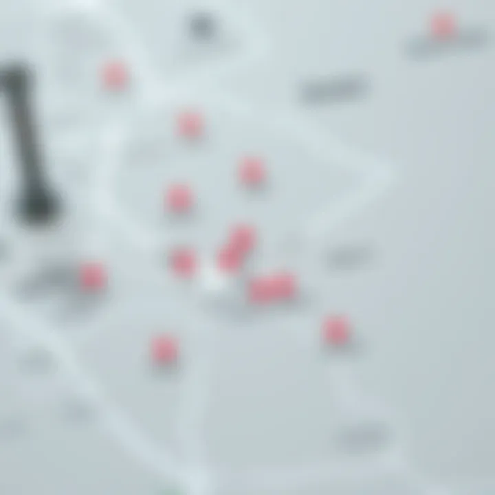 Regional Pricing Map of Dubai Map of Dubai highlighting different regions for studio apartment pricing