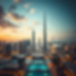 Breathtaking skyline view of Dubai showcasing Aqua Properties developments