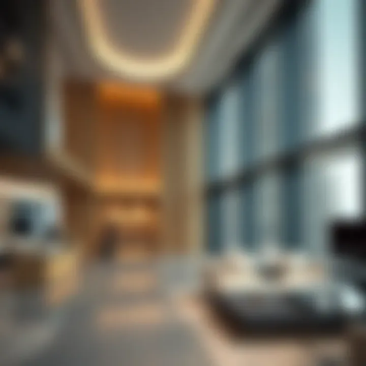 Interior space of HSBC Tower highlighting modern design elements