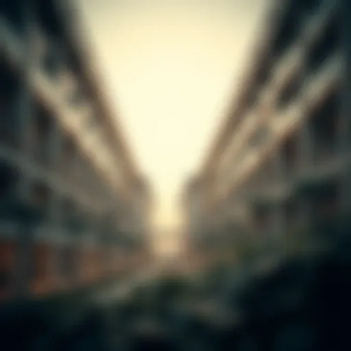 Stunning architectural view of the Aura Tilal Al Ghaf residential complex