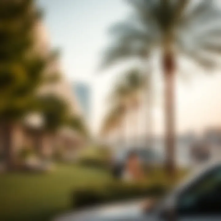 Green spaces and environmental features near Azizi Mirage