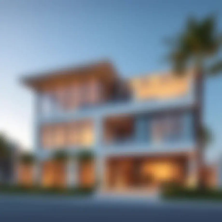 Stunning exterior view of Balqis Residence highlighting modern architecture