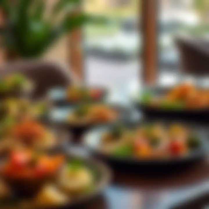 A selection of wholesome dishes beautifully plated on a table