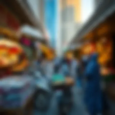 Lively Outdoor Market in Dubai Lively outdoor market in Dubai