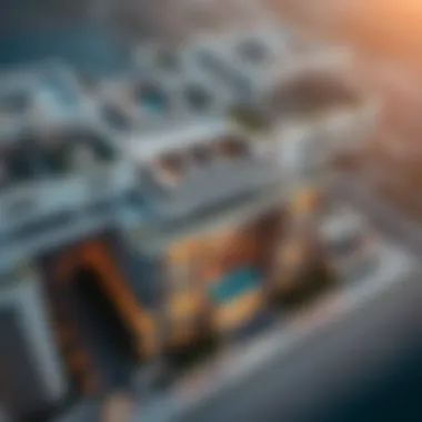 Aerial view showcasing the architectural brilliance of Burj Binghatti Jacob