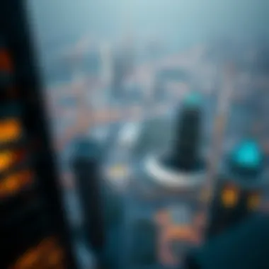 Aerial view of Burj View Tower and Dubai's vibrant cityscape