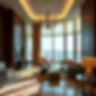 Luxurious interior of a residence in Burj View Tower