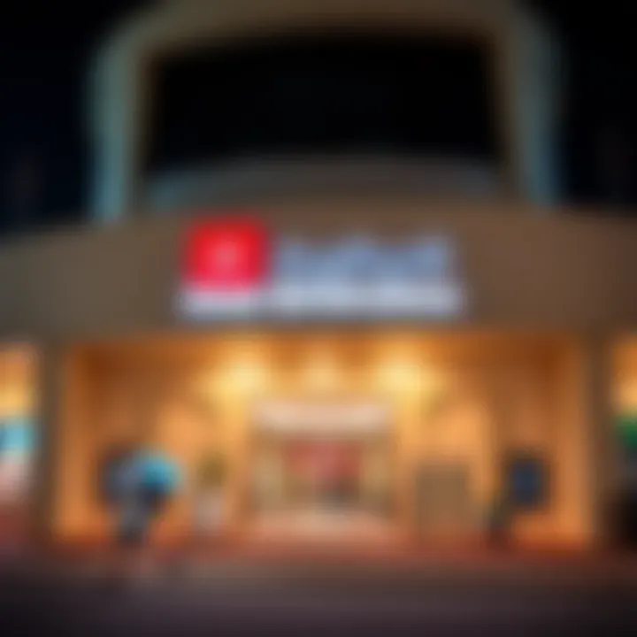Pan Emirates Entrance at Burjuman Mall The Burjuman mall facade with Pan Emirates signage