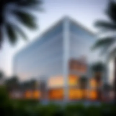 Burooj Properties headquarters showcasing modern architecture