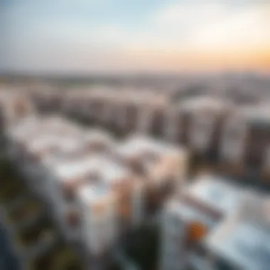 Aerial view of a Burooj residential development in Dubai