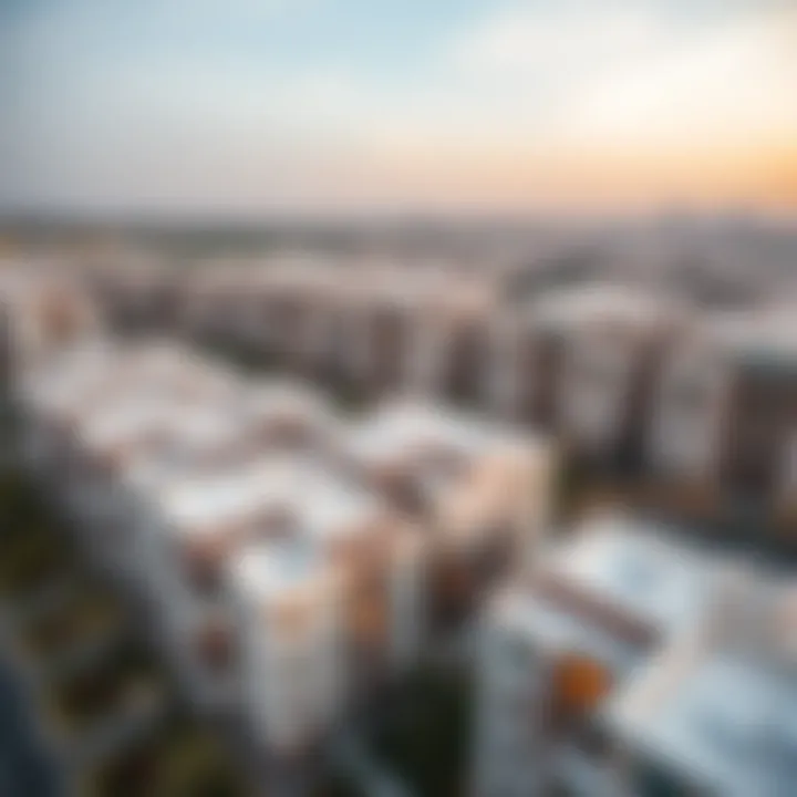 Aerial view of a Burooj residential development in Dubai