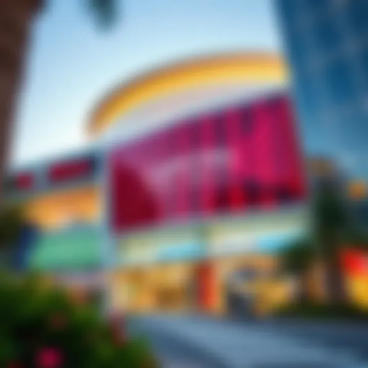 Exterior view of Capital Mall showcasing its modern architecture