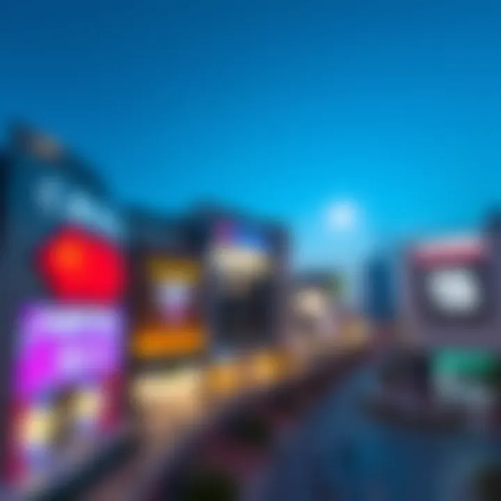 Map illustration highlighting Capital Mall's strategic location in Dubai