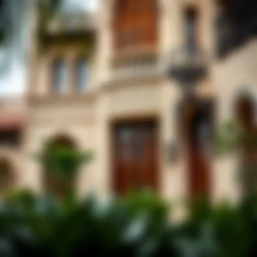 Historical architecture of a century property in Dubai