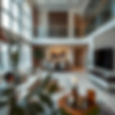 Interior living space inside City Avenue Apartments