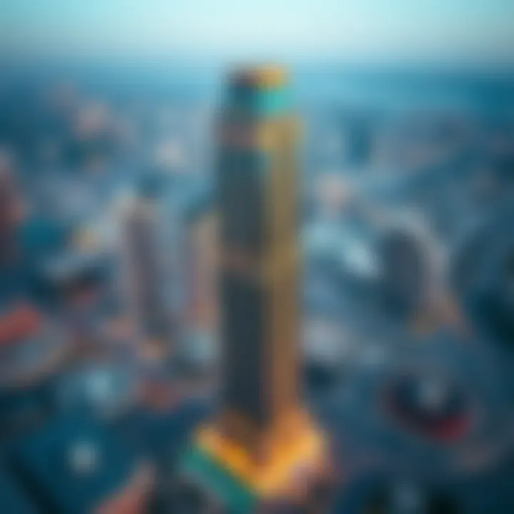 Strategic Location of Comfort Tower Aerial perspective highlighting the strategic location of برج الراحة in Dubai
