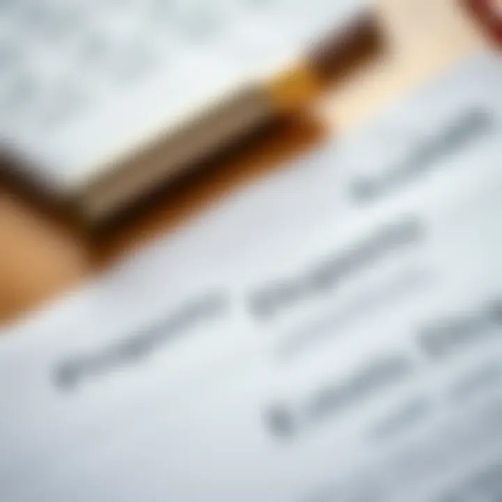 Property Deed Document in Dubai Close-up of a property deed document