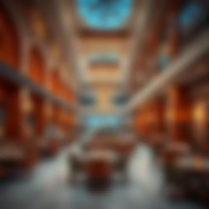 Dining options featuring various cuisines within the mall