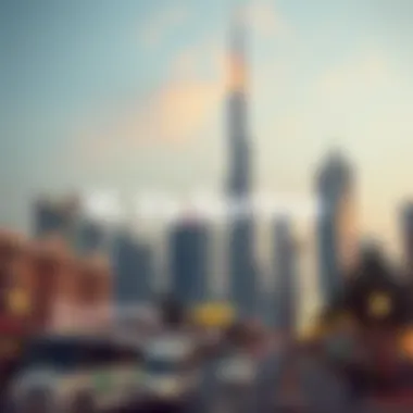 Exploring Dubai's Visa Services Dubai skyline with visa services overlay