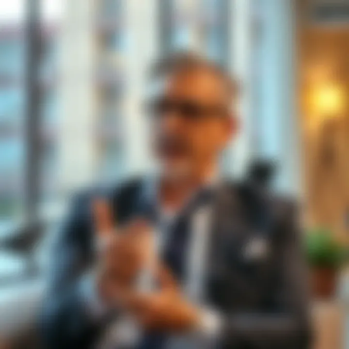 Investment Insights in Dubai's Property Market A business professional discussing investment opportunities in real estate