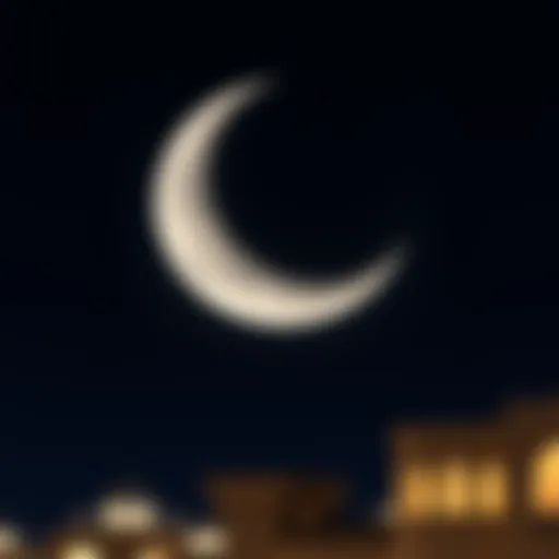Crescent moon symbolizing Ramadan