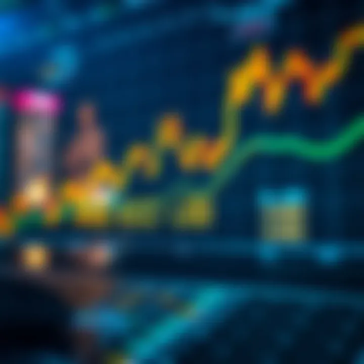 Foreign exchange market trading graph