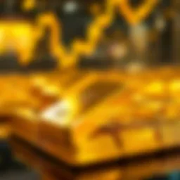 Dazzling gold bars reflecting market trends
