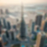 Aerial view of Dubai's skyline showcasing luxury real estate developments