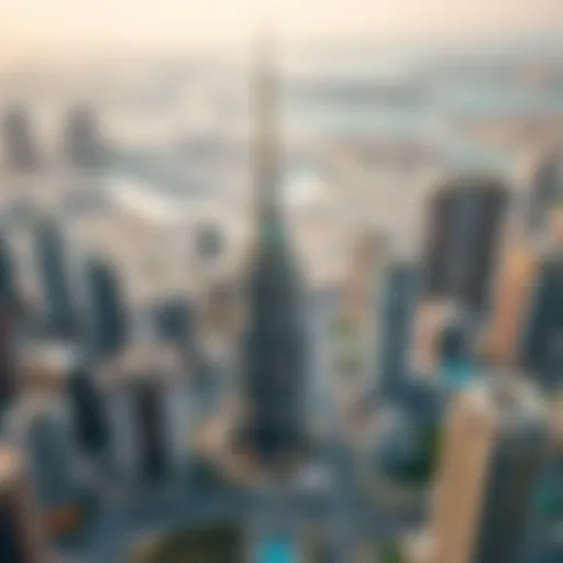 Aerial view of Dubai's skyline showcasing luxury real estate developments