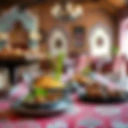 A vibrant table setting showcasing traditional Al Yahr cuisine