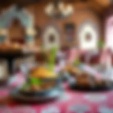 Traditional Al Yahr Cuisine A vibrant table setting showcasing traditional Al Yahr cuisine